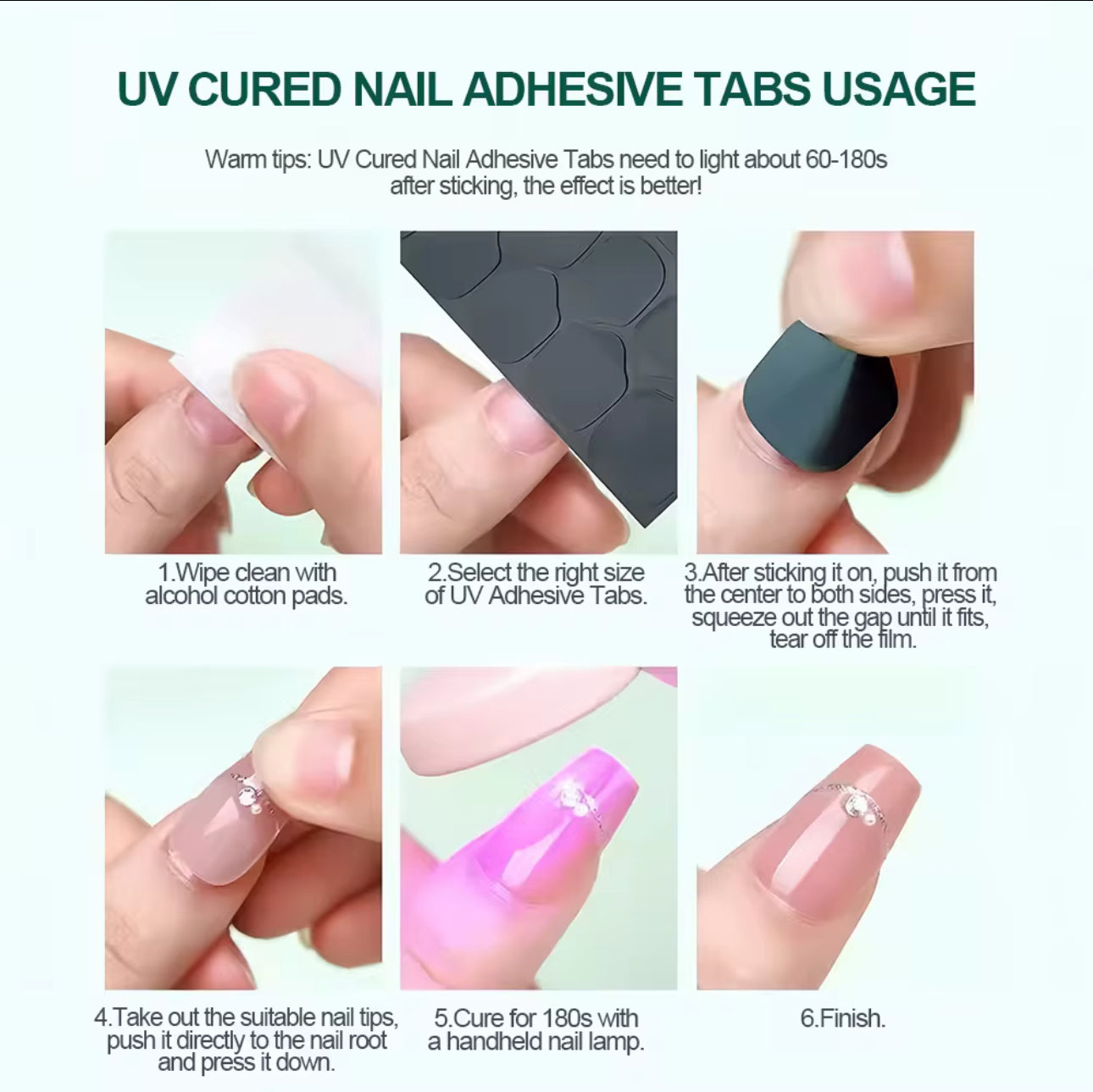 UV sticky tabs 5 packs & 1 glue remover pen